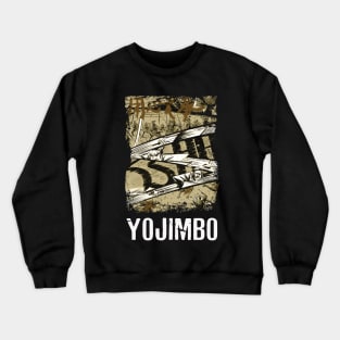 Yojimbos Cinematic Mastery Retro Nostalgia Tee Celebrating Kurosawa and Mifune's Collaborative Brilliance Crewneck Sweatshirt